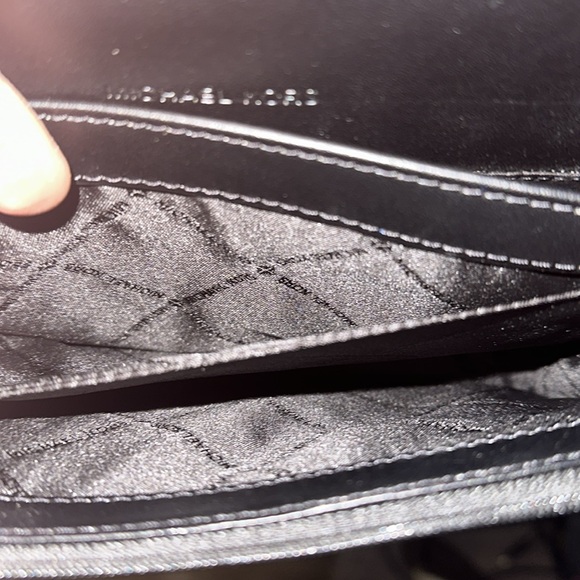 Michael Kors Black Monogram Cross Body Bag - Picture 6 of 8